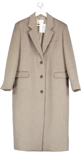 3.another Brown Long Wool Coat One Size