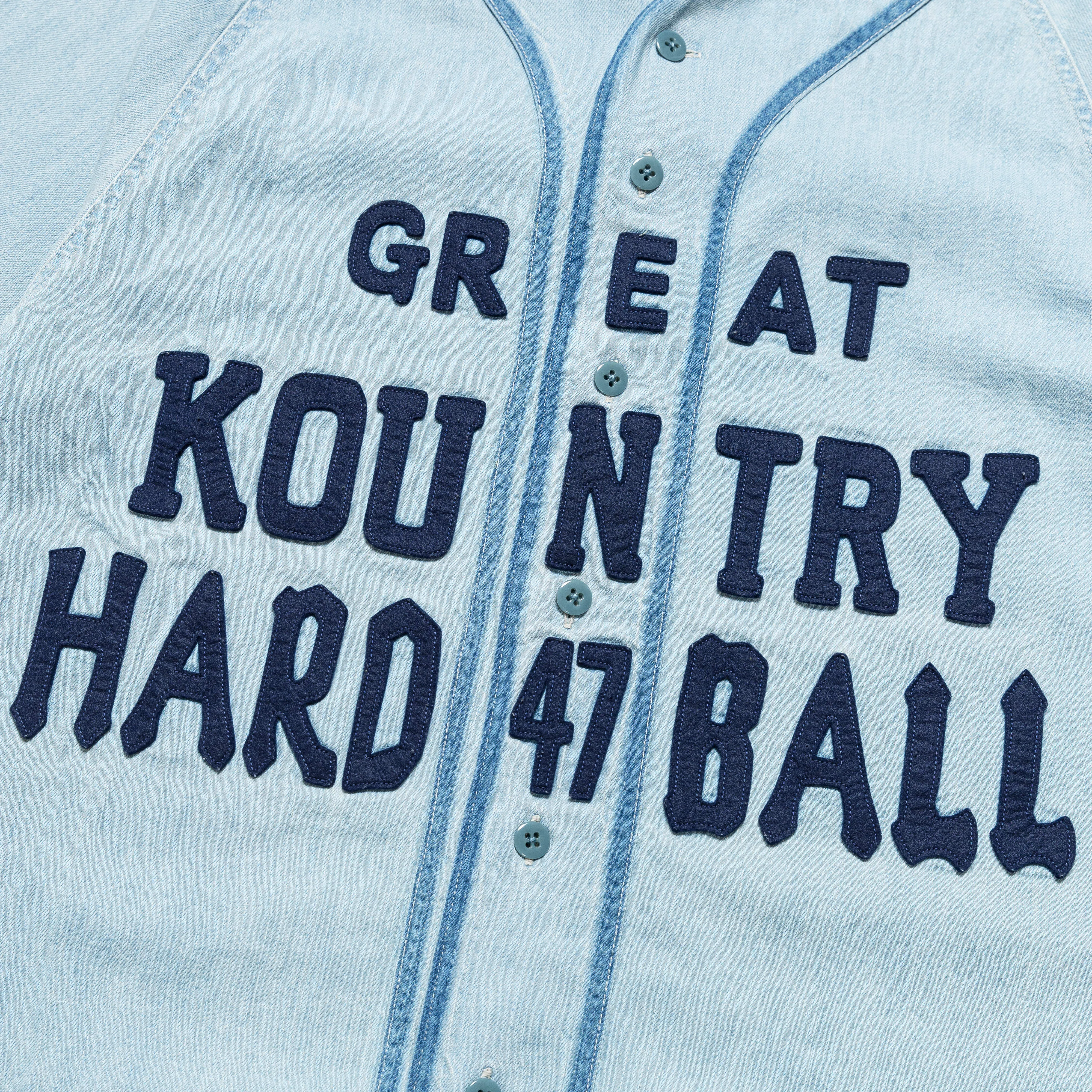 8oz Denim GREAT KOUNTRY Baseball Shirt - Pro