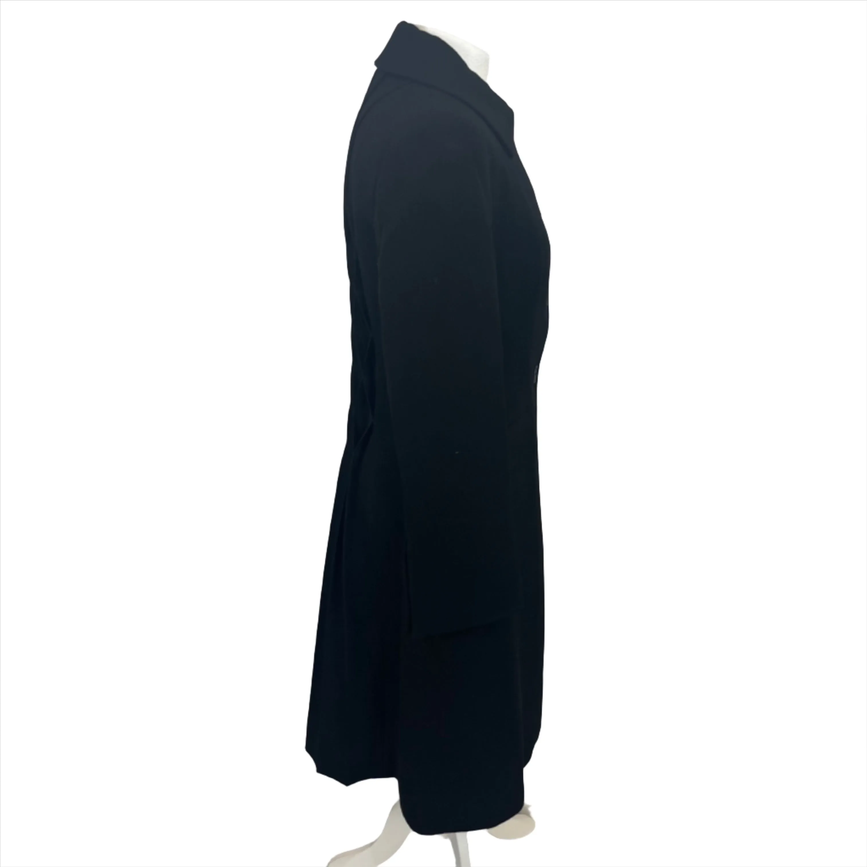 Alberta Ferretti Elegant Black Wool Blend Maxi Coat - Size S