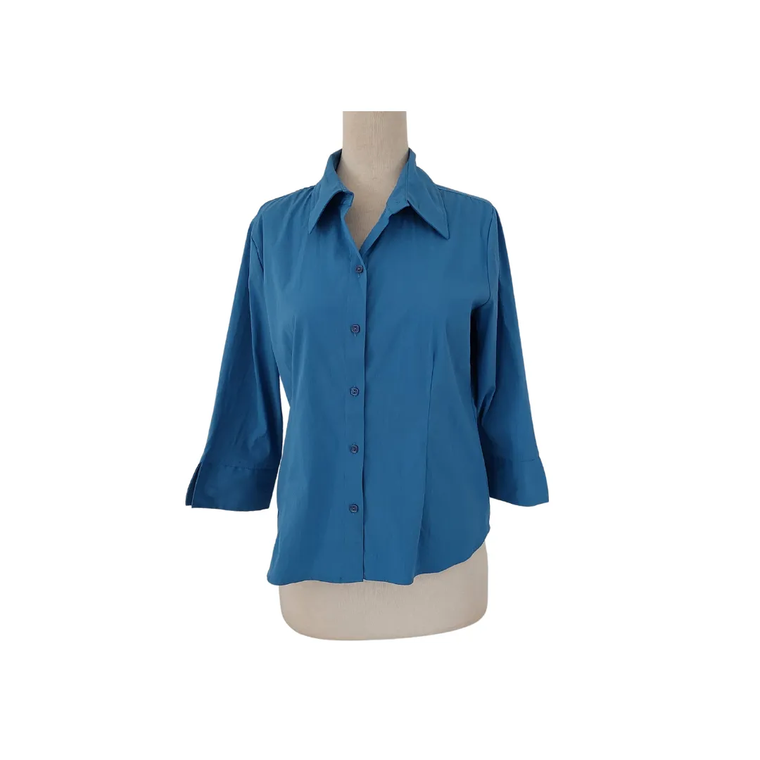 apt.9 Blue Button-down Collared Shirt | Pre Loved |