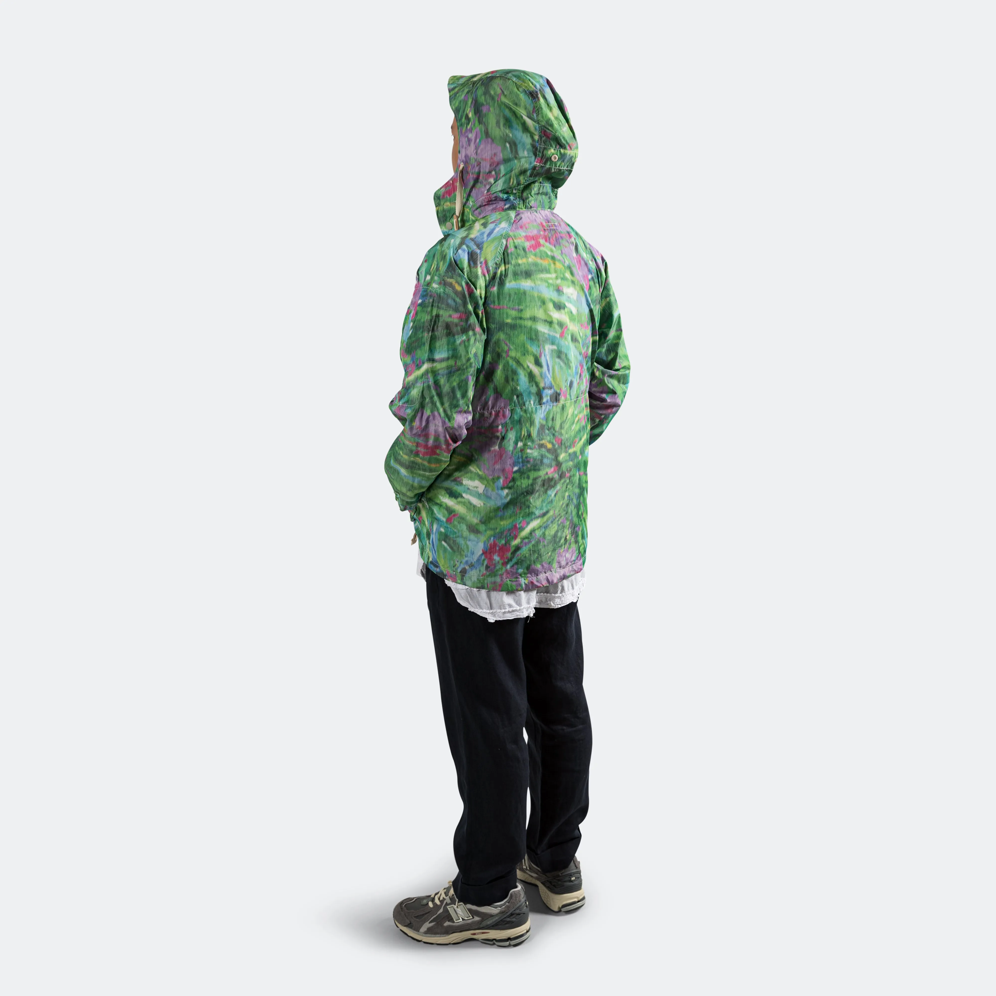 Atlantic Parka - Green Floral Poly Microfibre