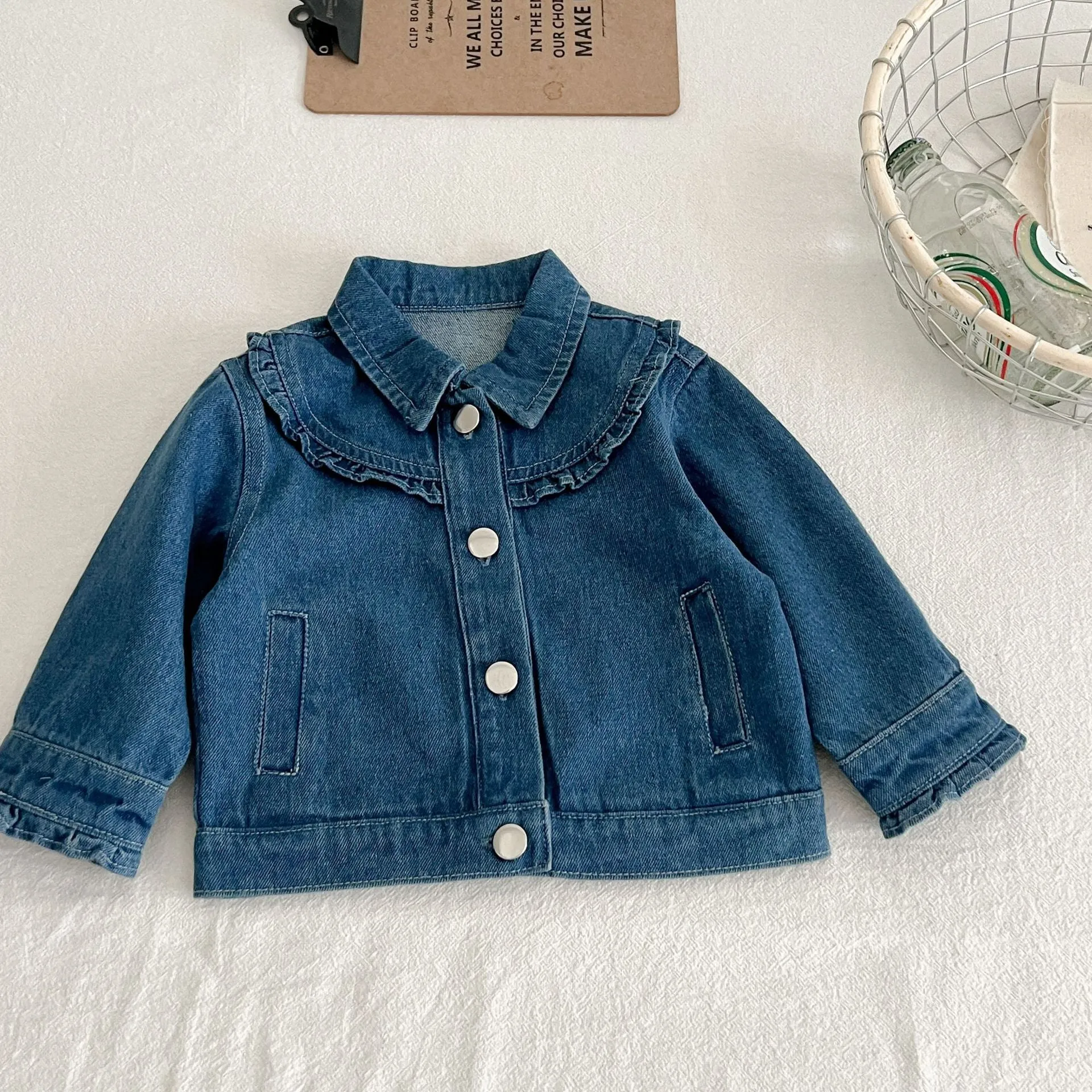 Baby Kid Girls Solid Color Jackets Outwears Wholesale 23113063