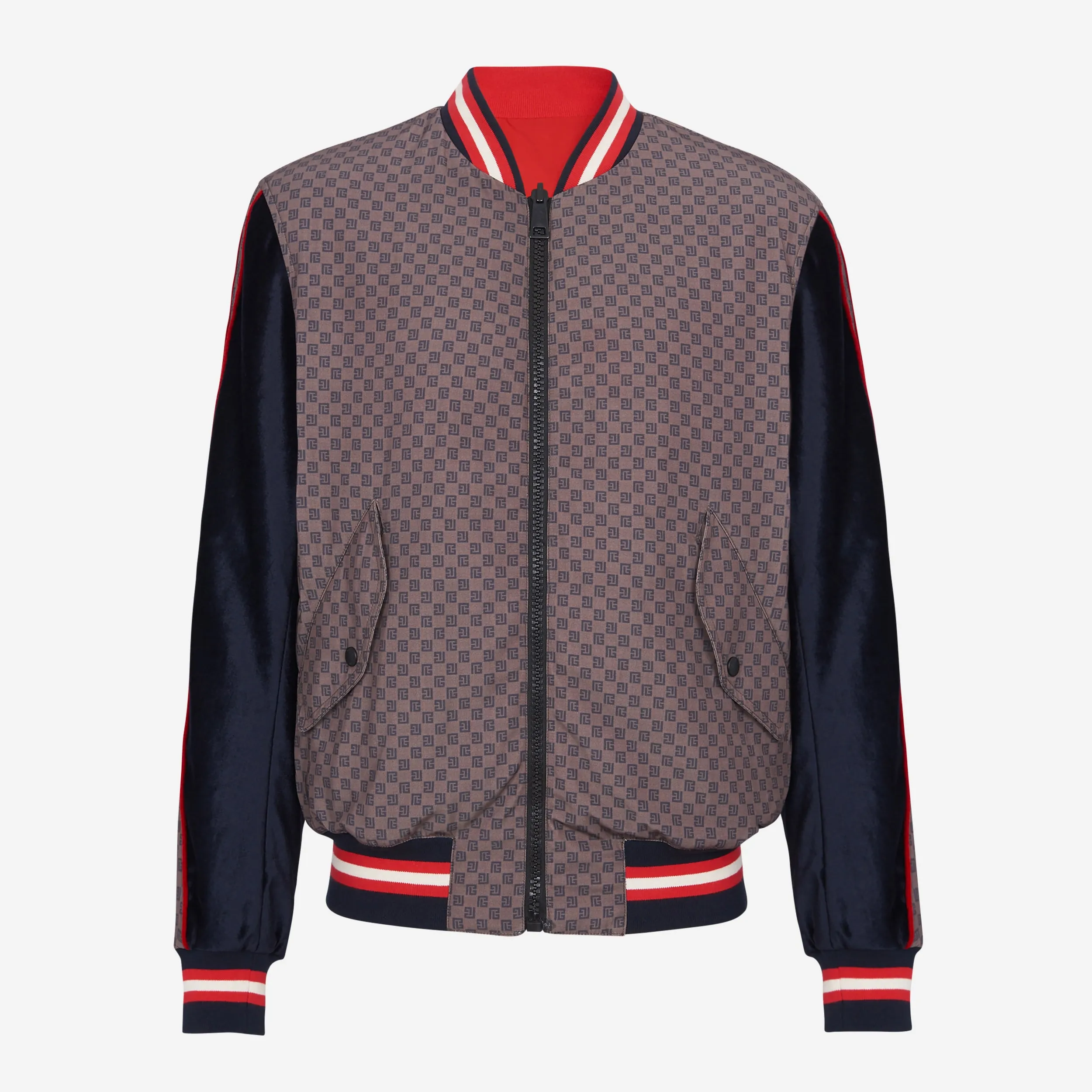 Balmain Mini Monogram Bomber Jacket