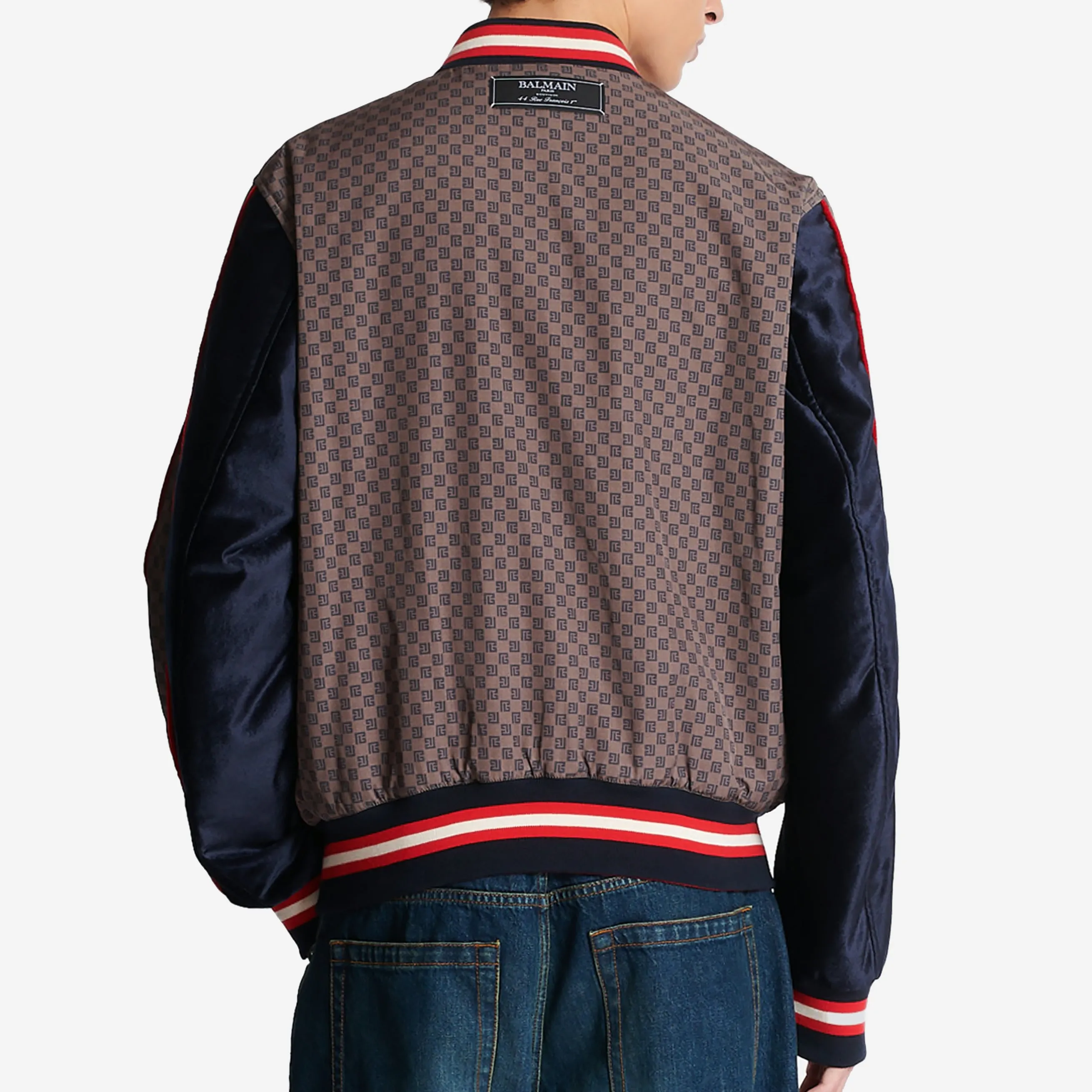 Balmain Mini Monogram Bomber Jacket