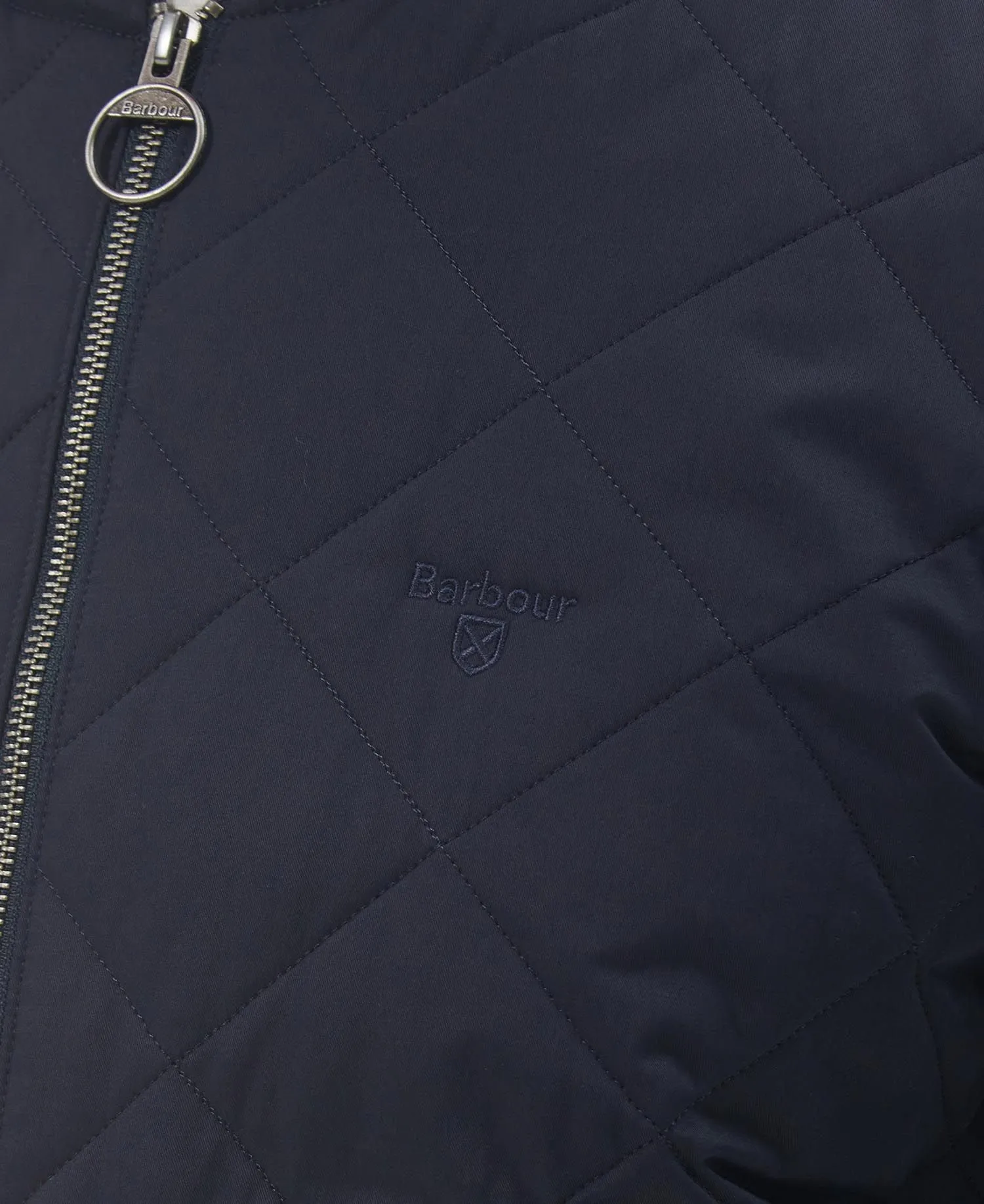 Barbour Essential Quilted Zip-Thru Jacket Navy