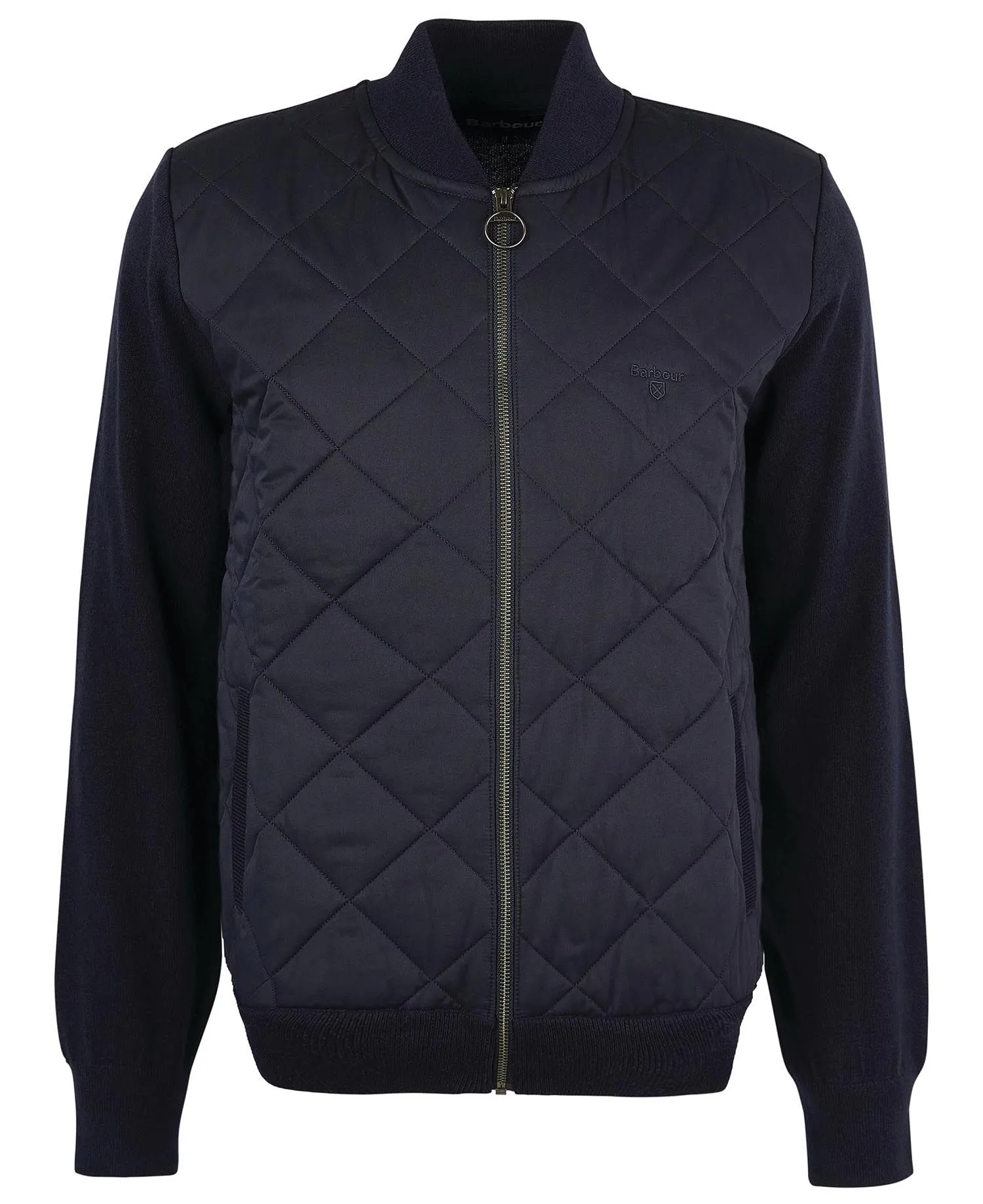 Barbour Essential Quilted Zip-Thru Jacket Navy