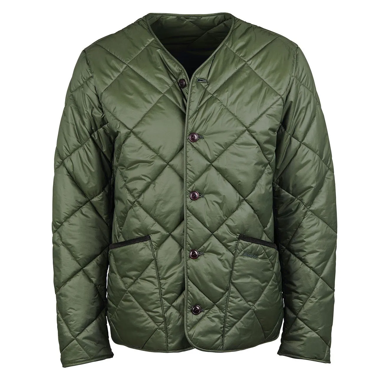 Barbour Liddesdale Quilt Cardigan Sage