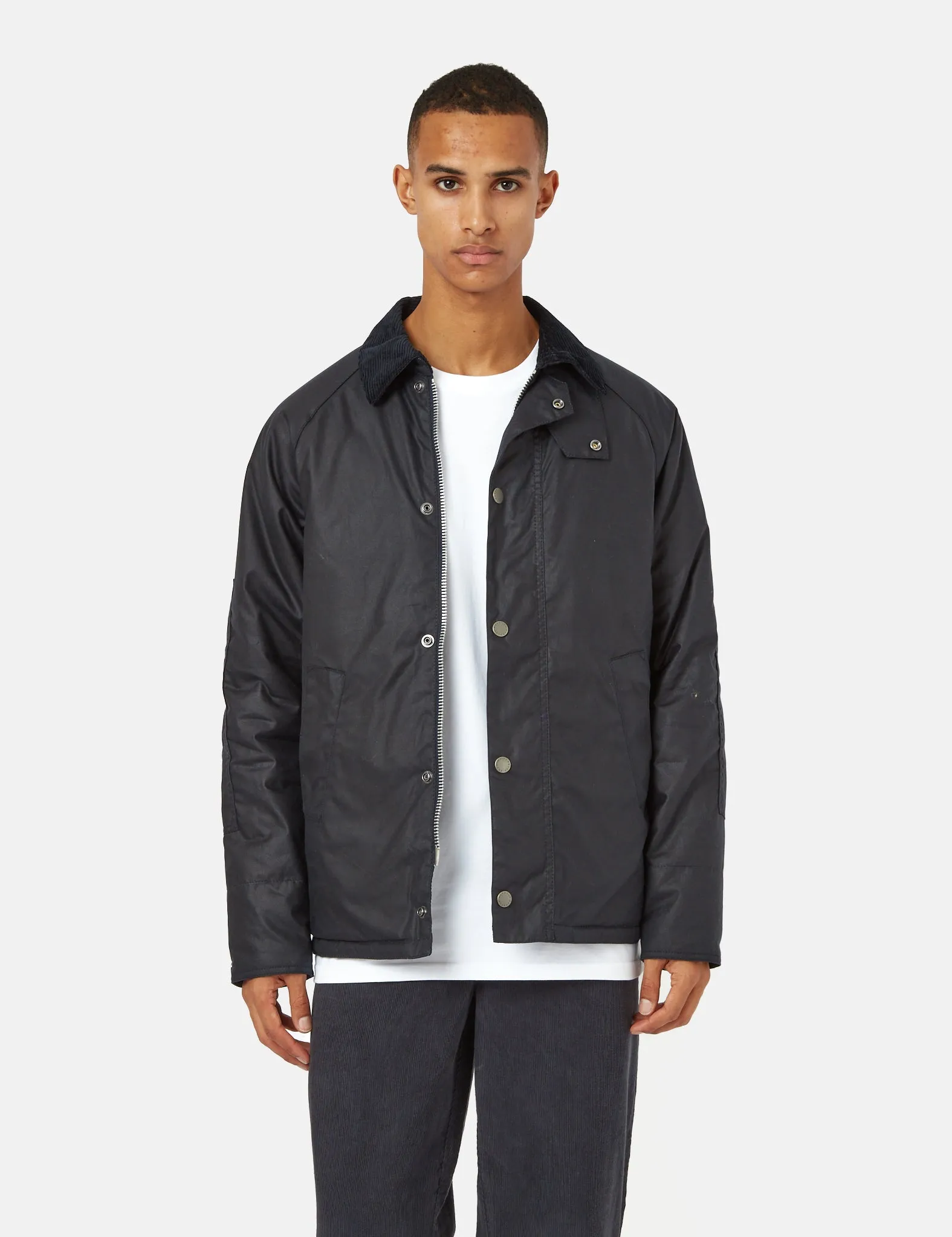 Barbour SL Nara Wax Coat - Navy Blue