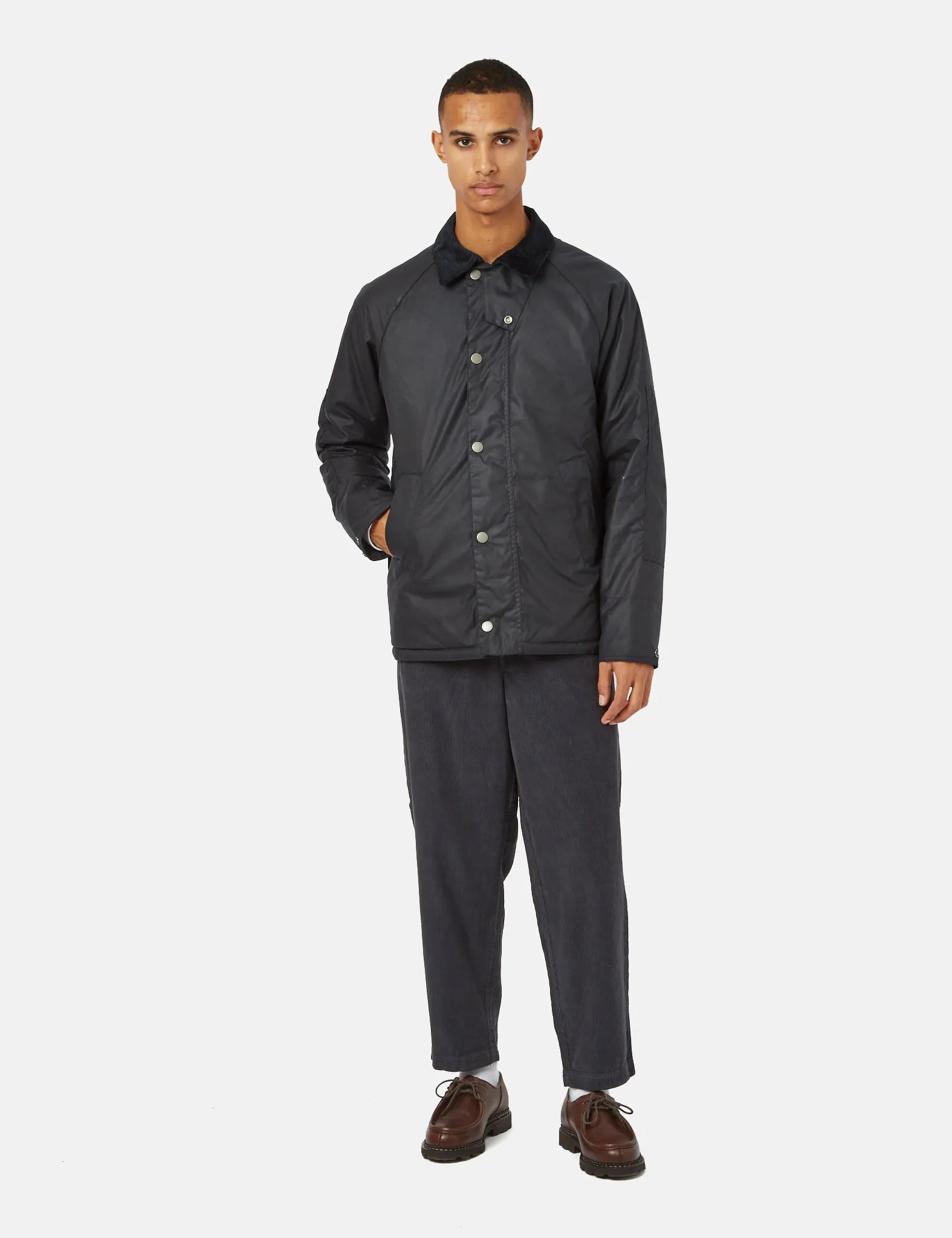 Barbour SL Nara Wax Coat - Navy Blue