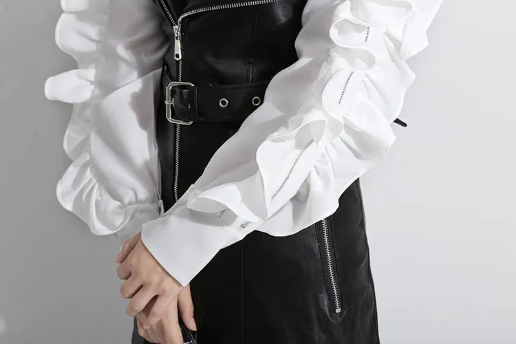 Bilha Ruffle Blouse - White