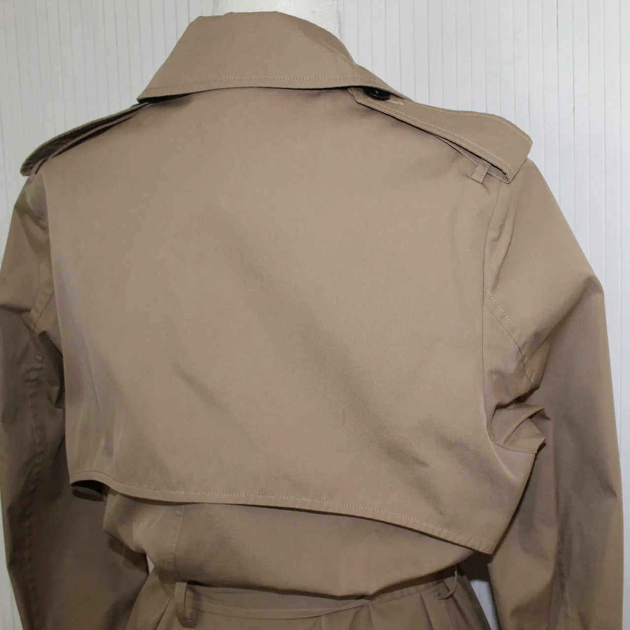 Bottega Veneta 1995 Stone Classic Trench Coat XS