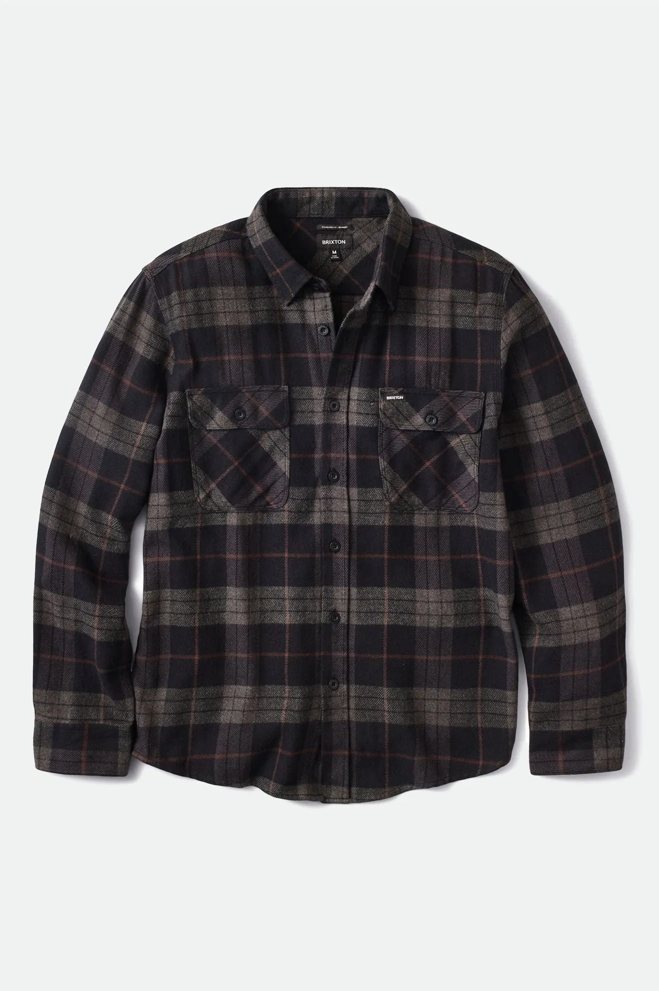 Bowery L/S Flannel - Black/Charcoal