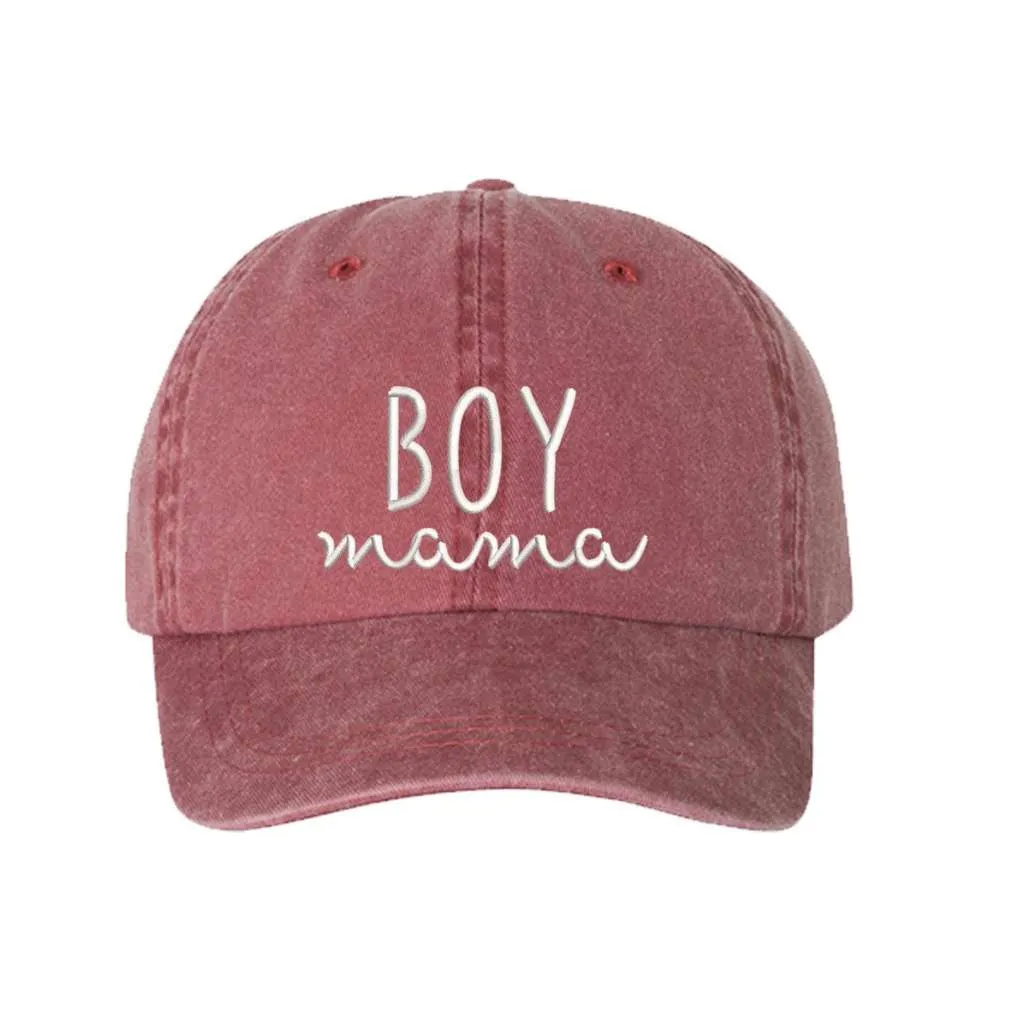 Boy Mama Washed Baseball Hat