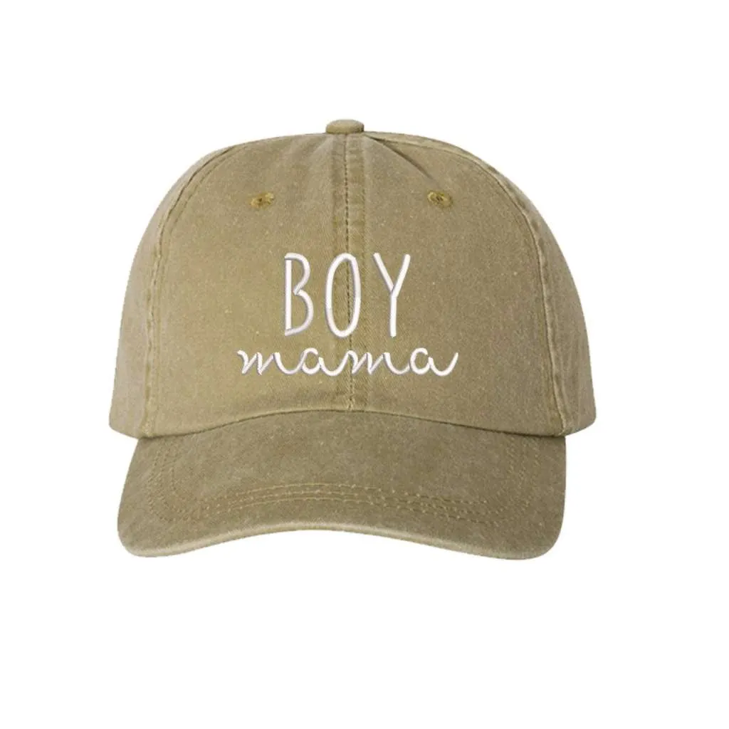 Boy Mama Washed Baseball Hat