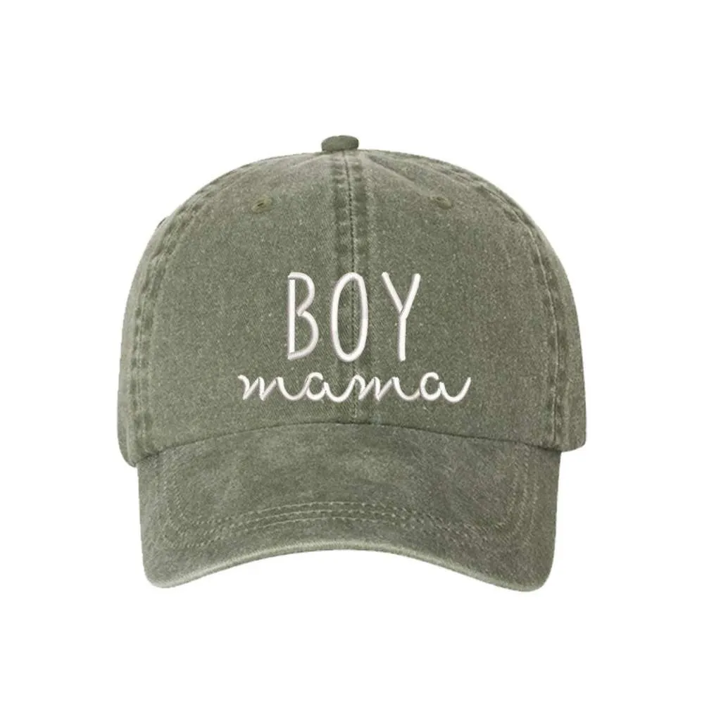 Boy Mama Washed Baseball Hat