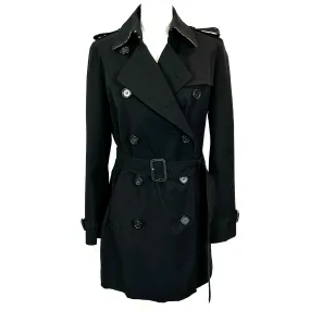 Burberry Black Burlington Short Trench Coat M