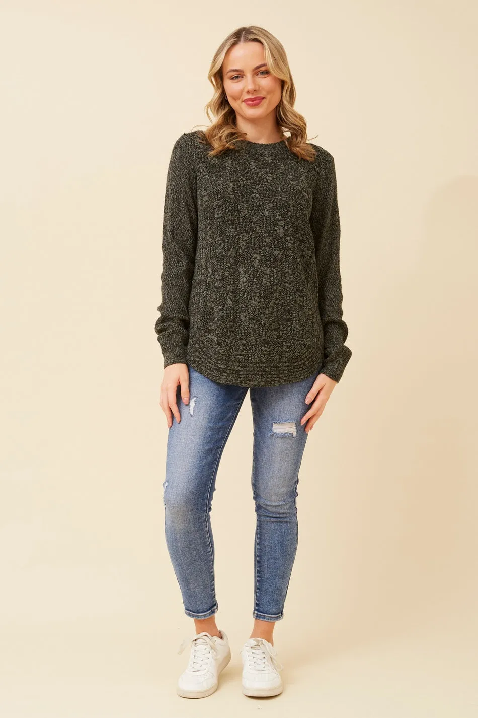 CALLIE CABLE KNIT JUMPER