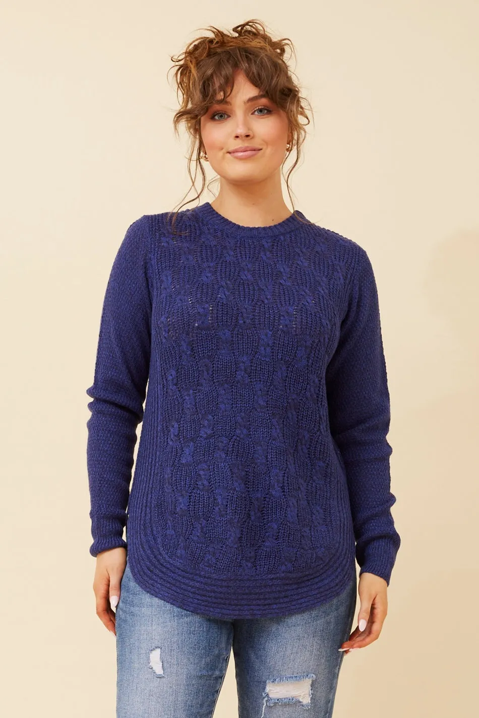 CALLIE CABLE KNIT JUMPER