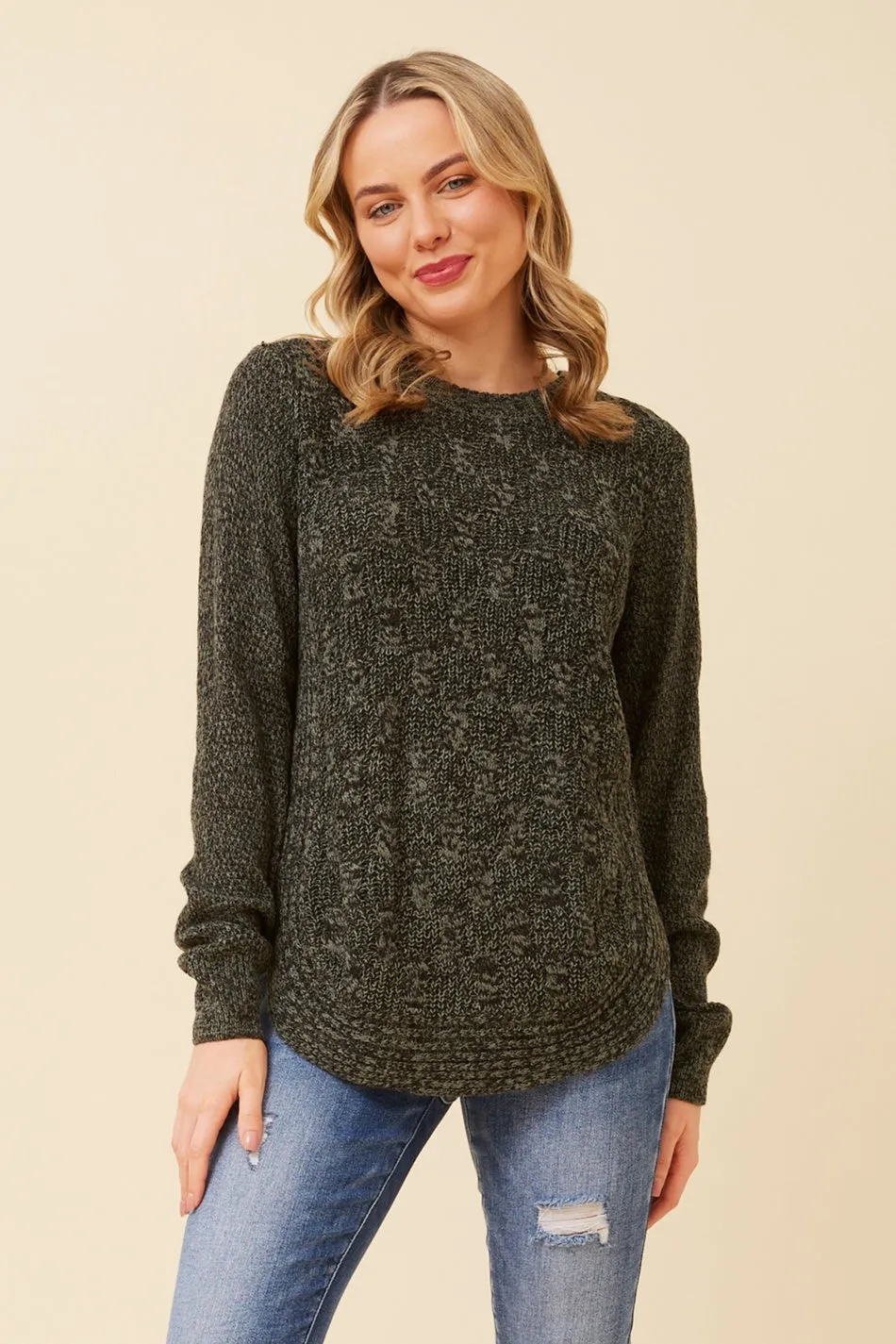 CALLIE CABLE KNIT JUMPER