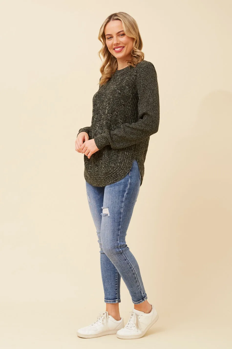 CALLIE CABLE KNIT JUMPER