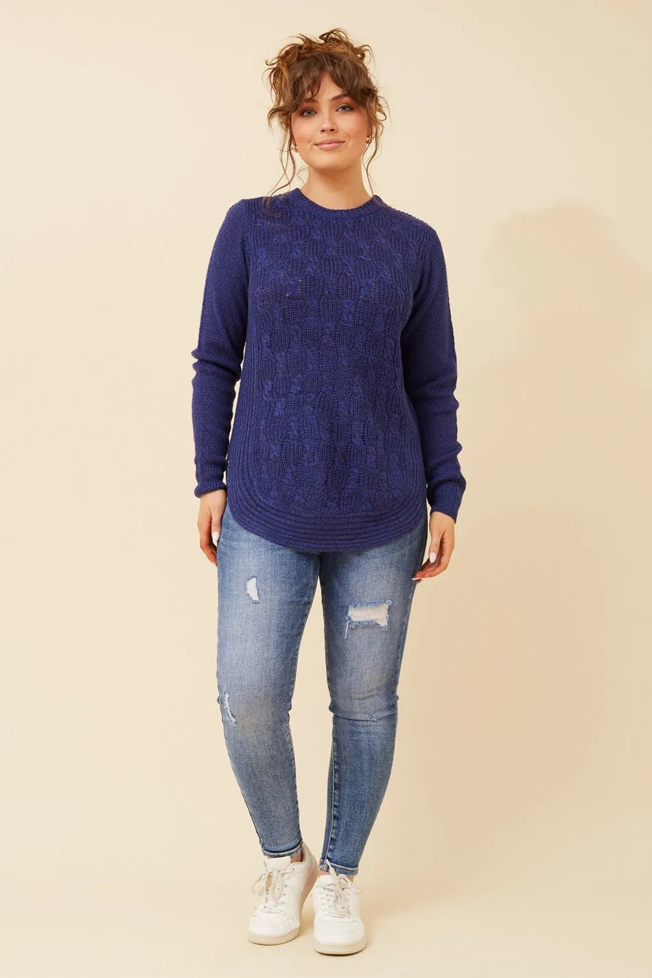 CALLIE CABLE KNIT JUMPER