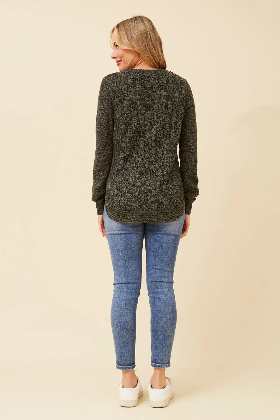 CALLIE CABLE KNIT JUMPER