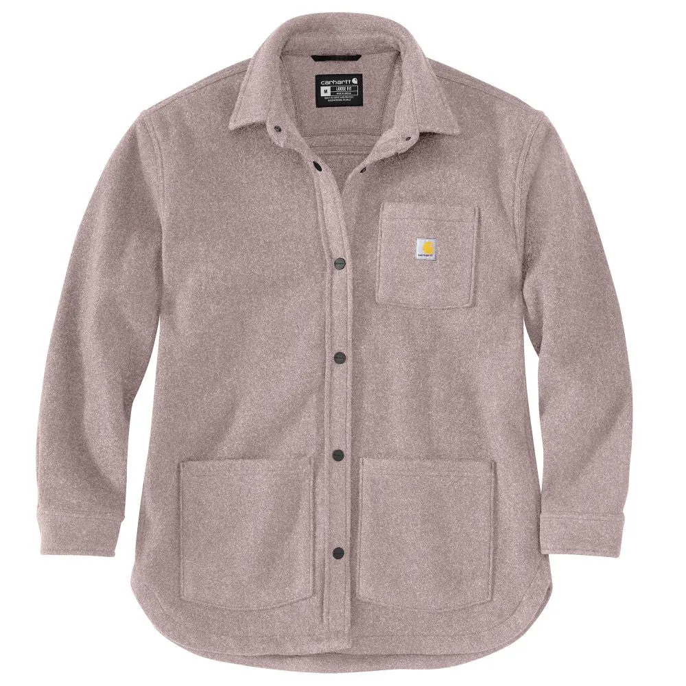 'Carhartt' Women's Brushed Fleece Shirt-Jac - Mink