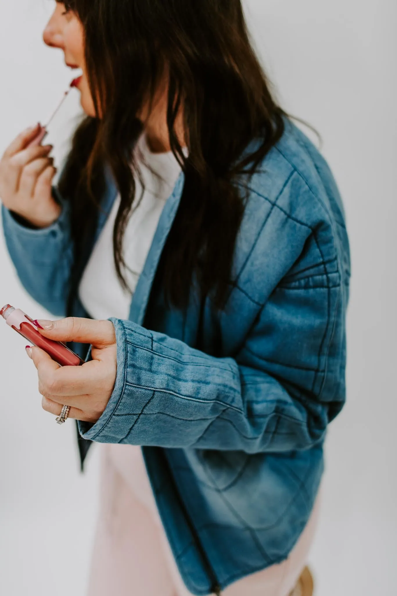 Cary Quilted Denim Jacket