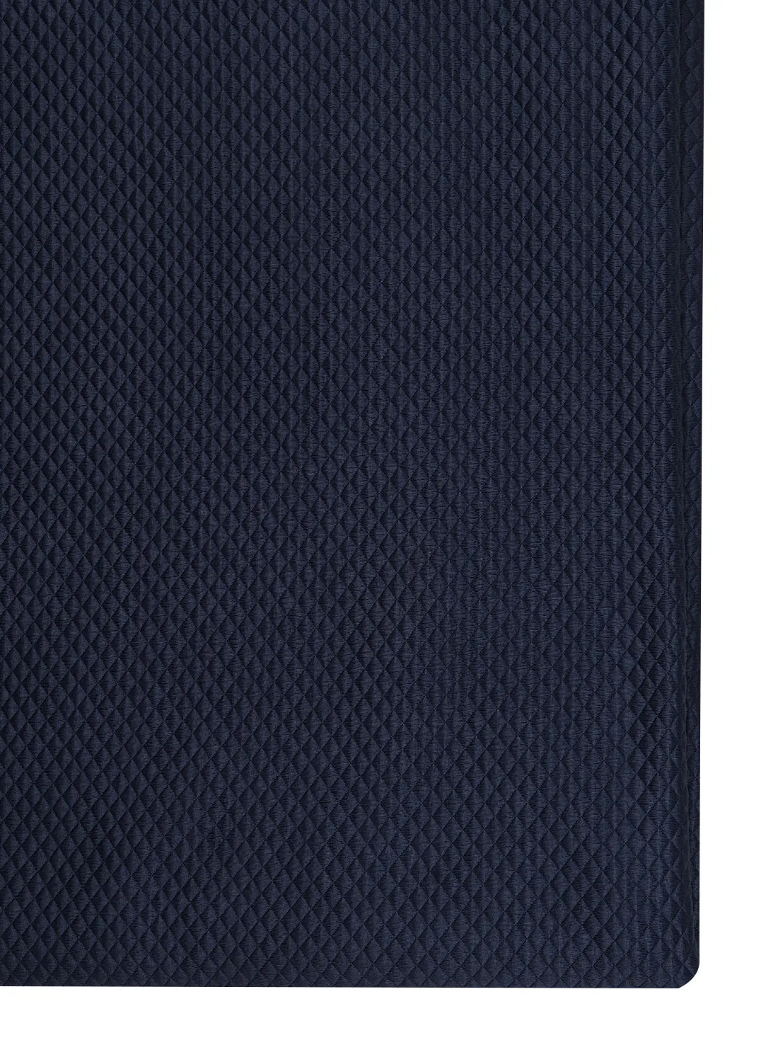 Checks Navy Blue Quilted Fabric