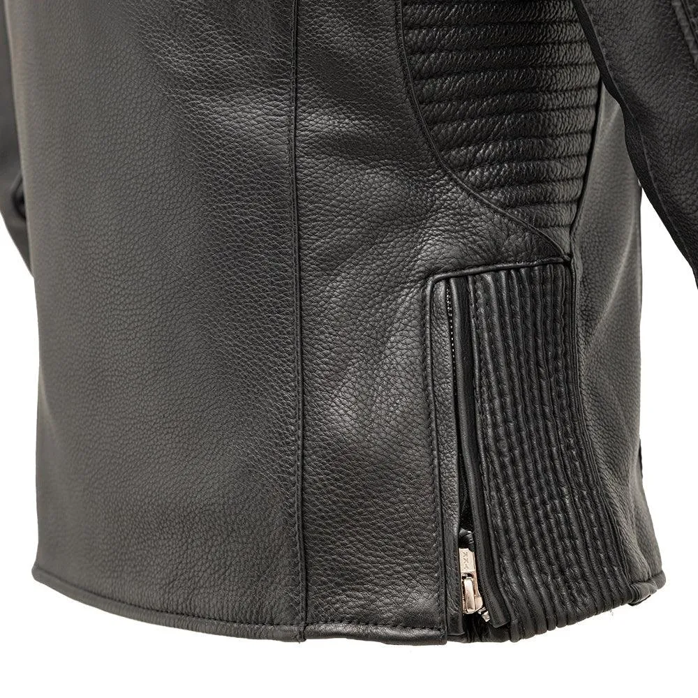 Cyclone Womens Motorcycle Leather Jacket by First MFG