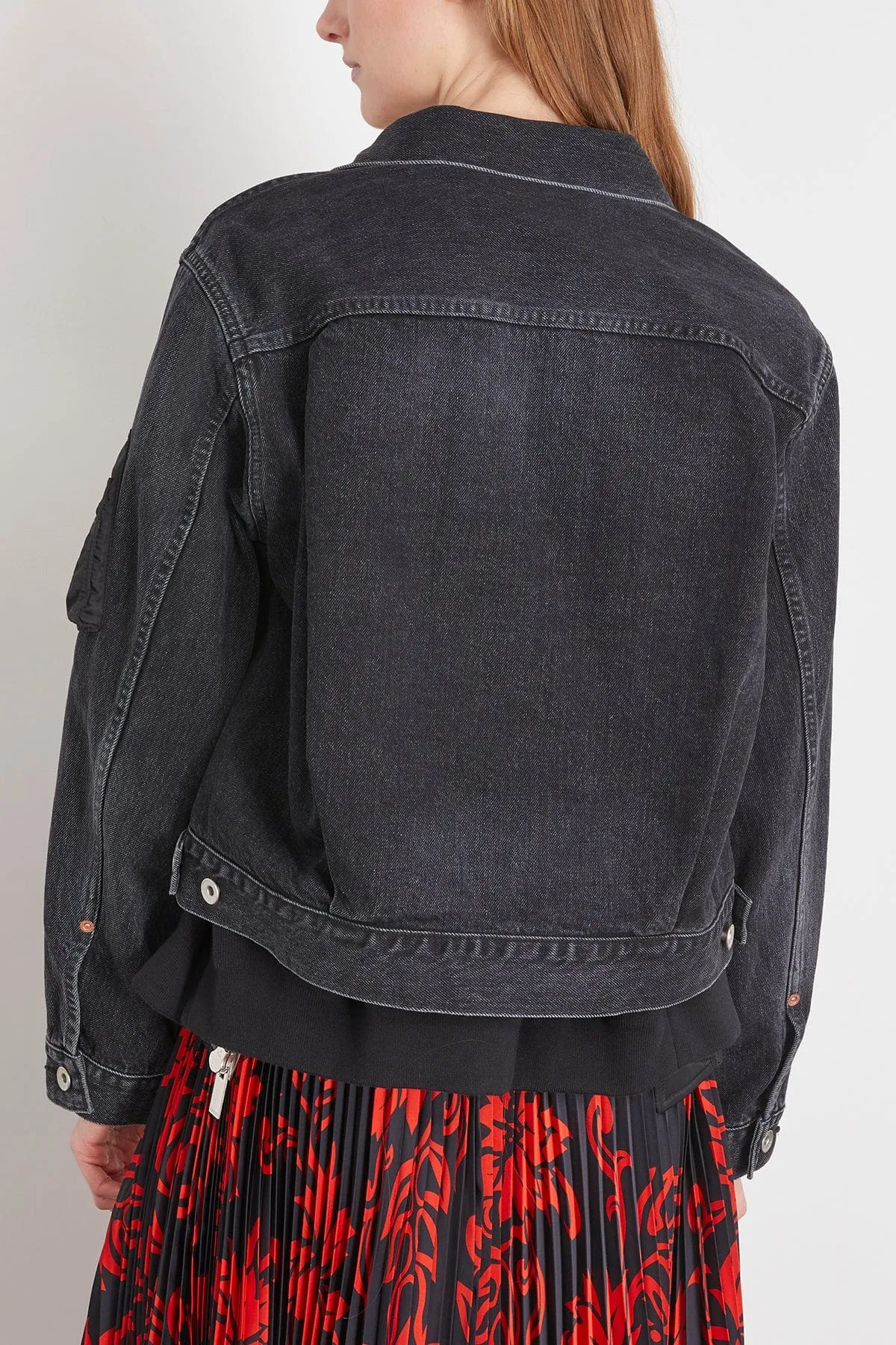 Denim Blouson in Black