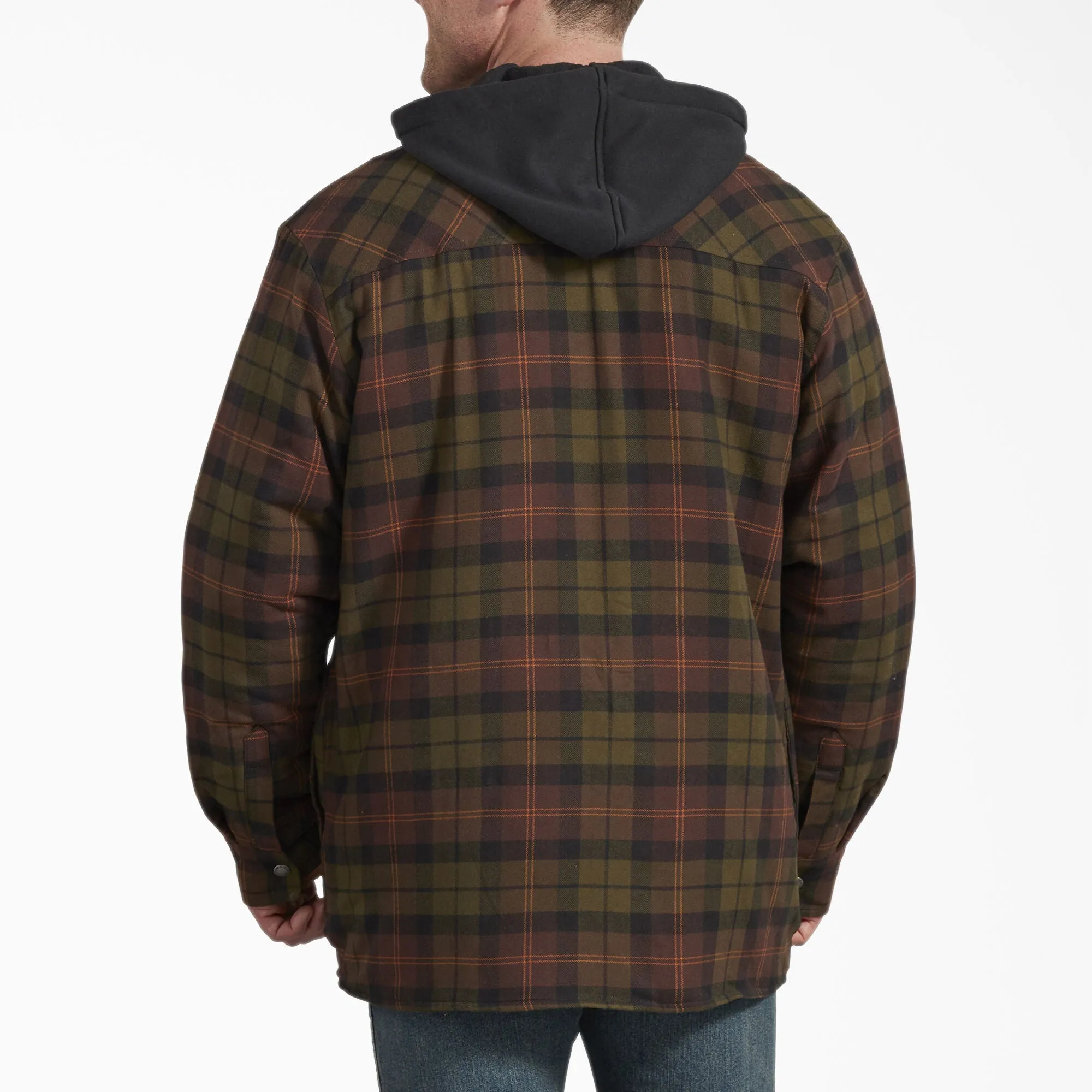 Dickies Flannel Hooded Shirt Jacket