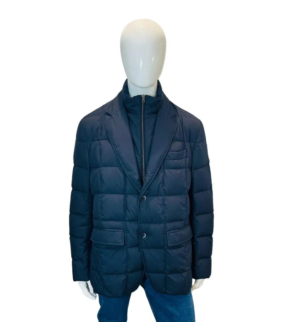 Fay Quilted Down Jacket. Size XXXL