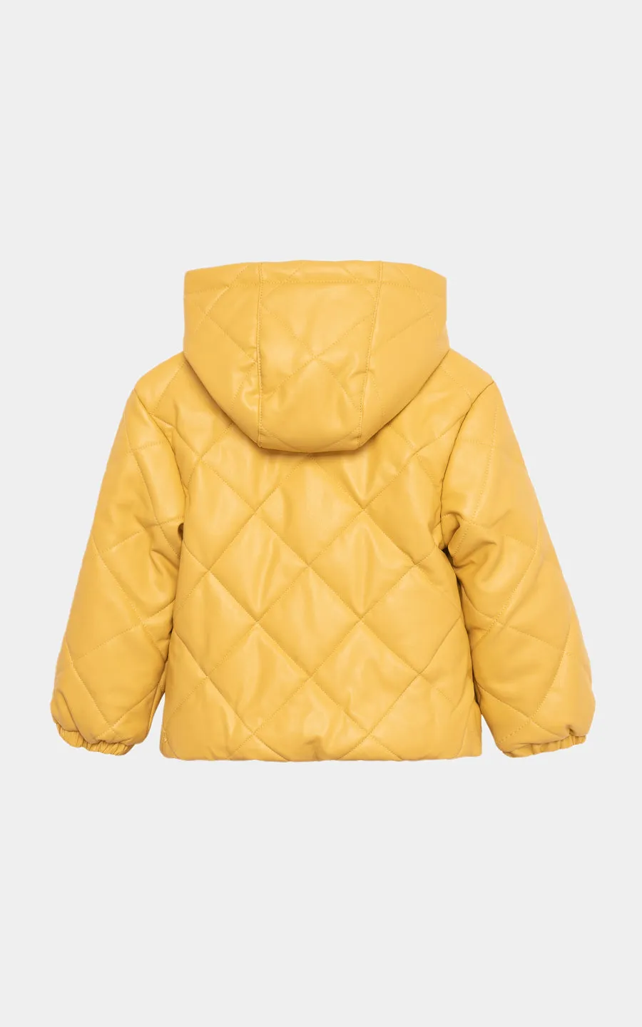 Girls Quilted Hooded Jacket