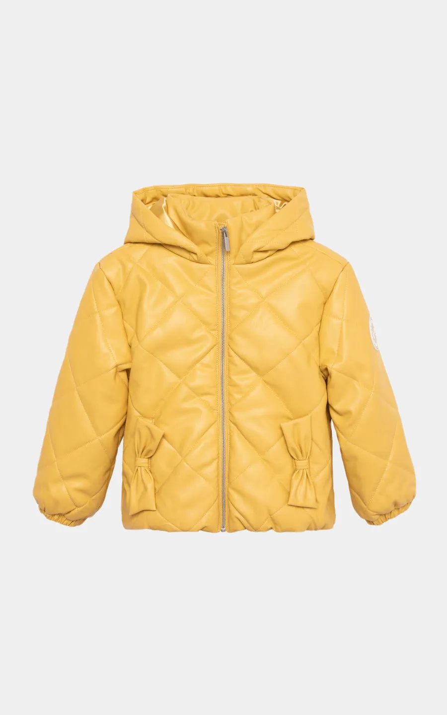 Girls Quilted Hooded Jacket