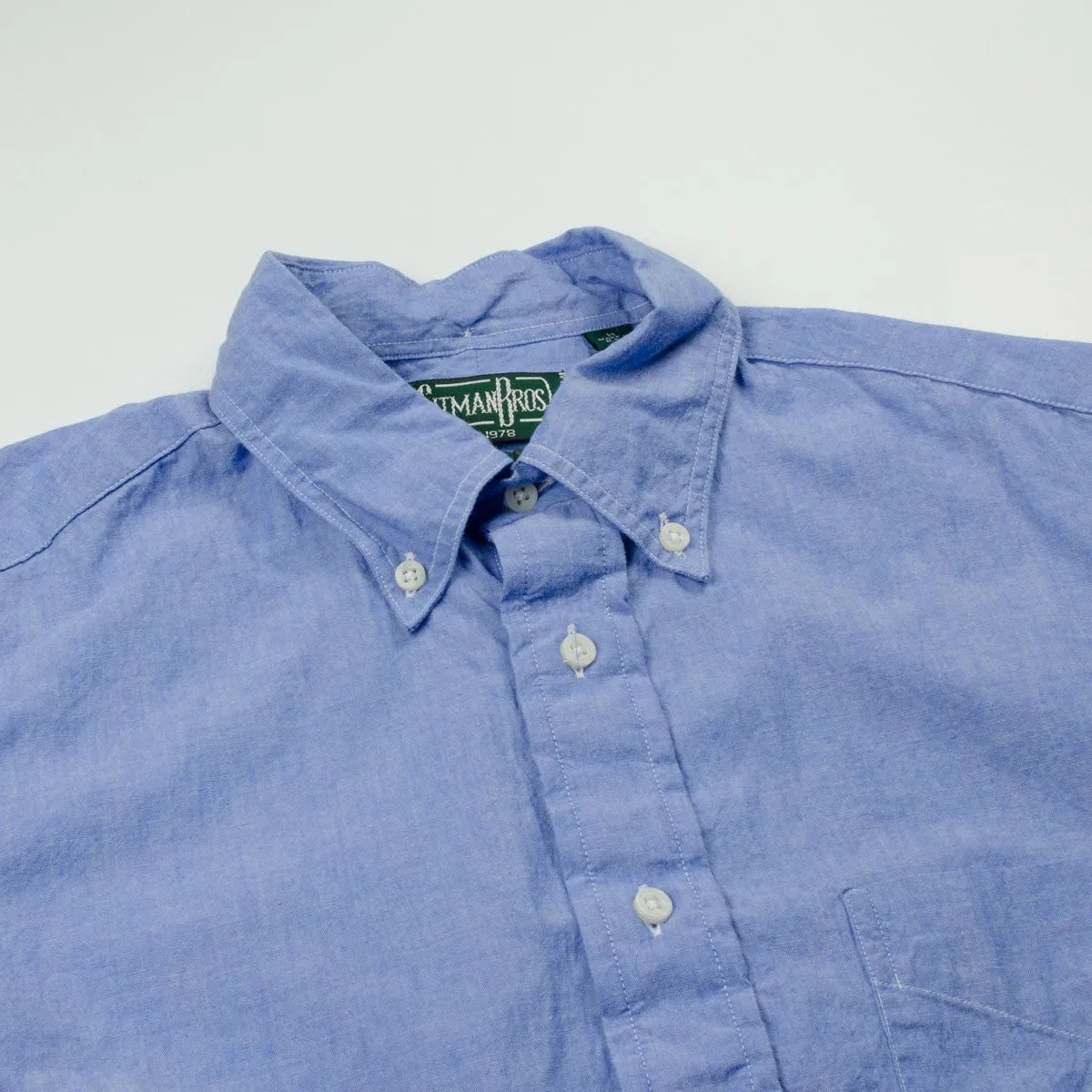 Gitman Vintage - Japanese Chambray Shirt - Light Blue