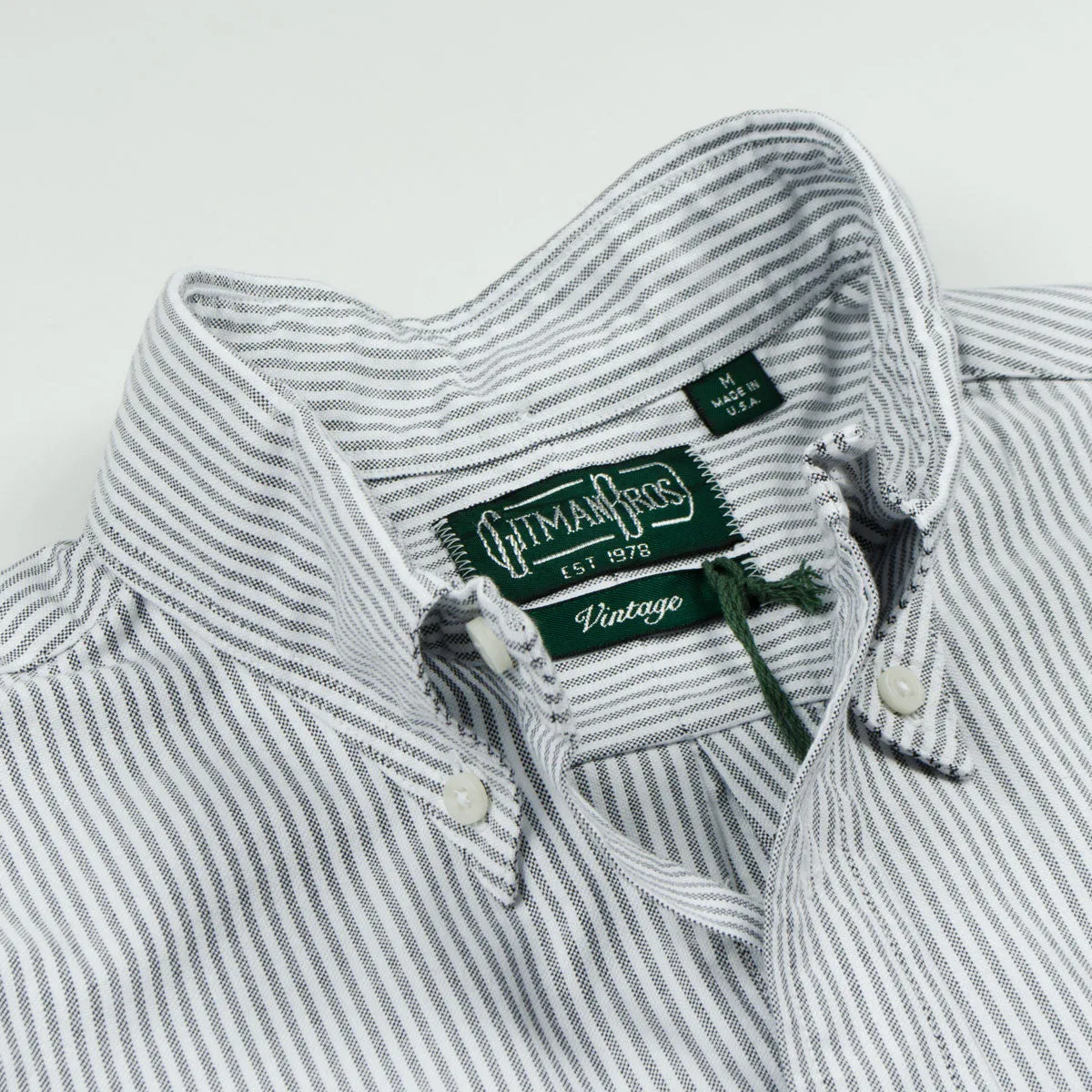 Gitman Vintage - Oxford Shirt - Grey Stripe