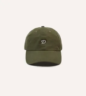 Green Chainstitch 'D' Cotton Twill Baseball Cap