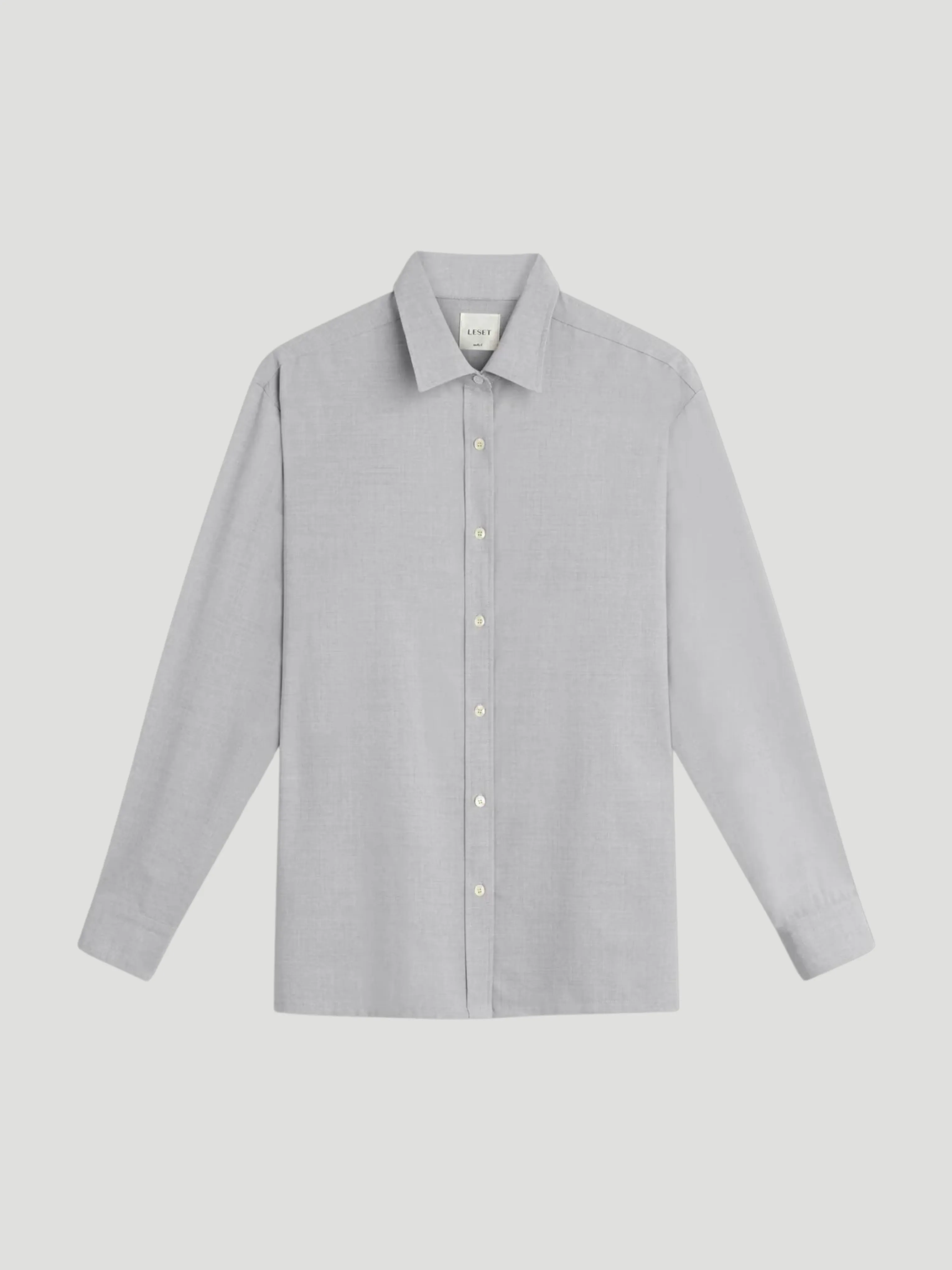 Grey Jane Oversized Button Down Shirt