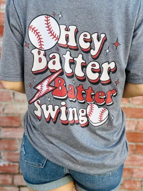 Hey Batter Batter Swing Graphic Tee