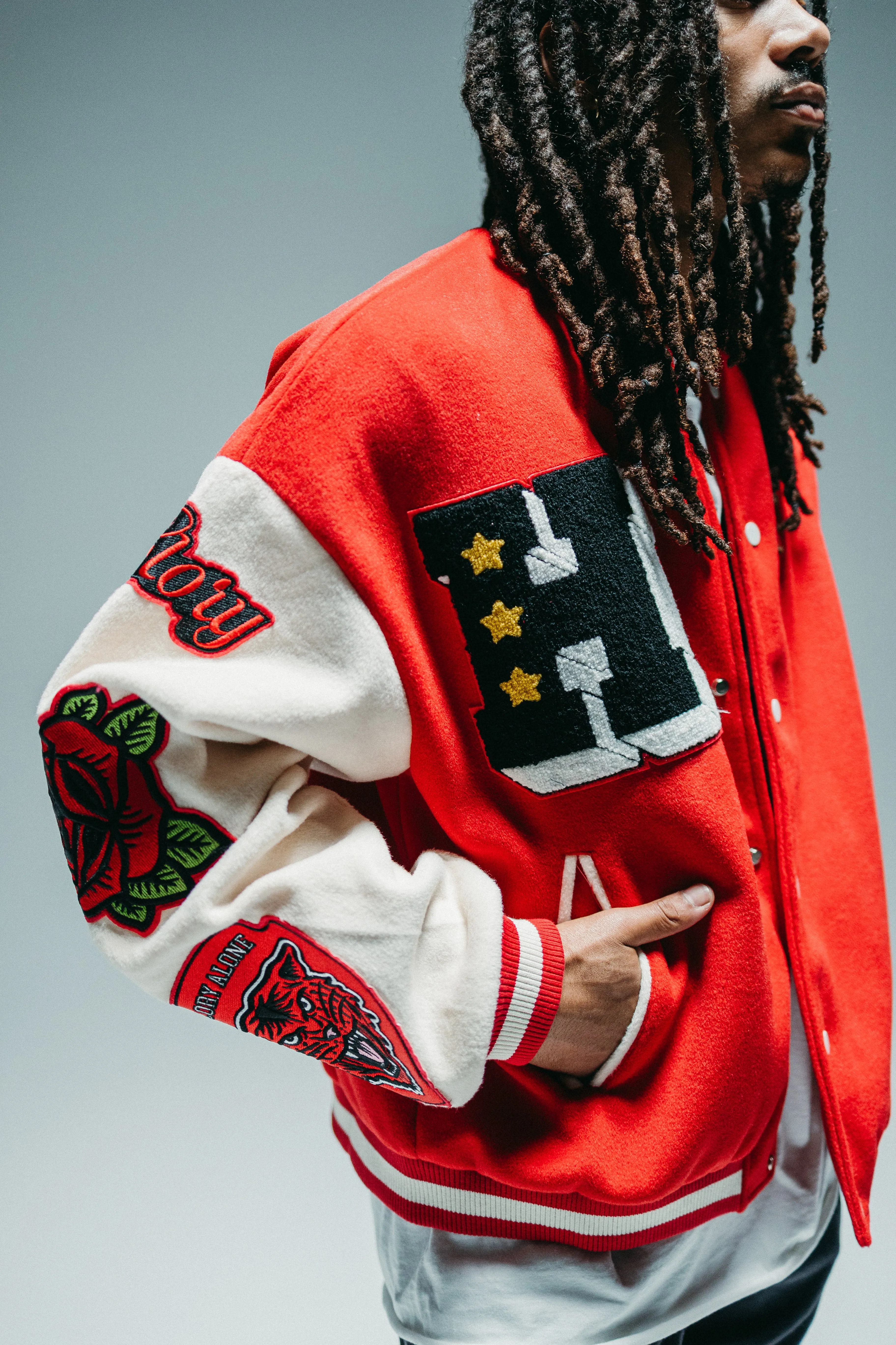 HGA Stars Letterman Jacket - Red