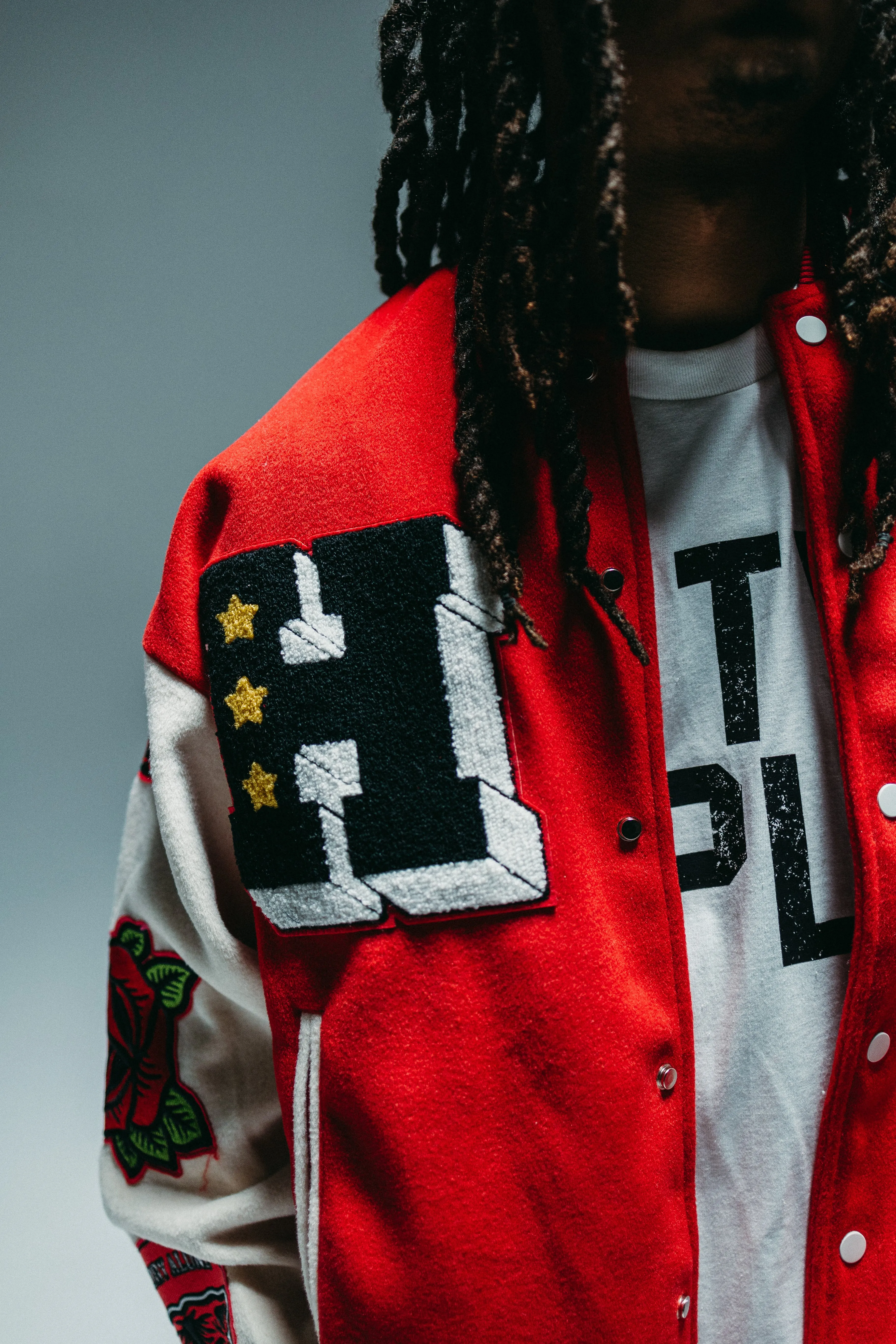 HGA Stars Letterman Jacket - Red