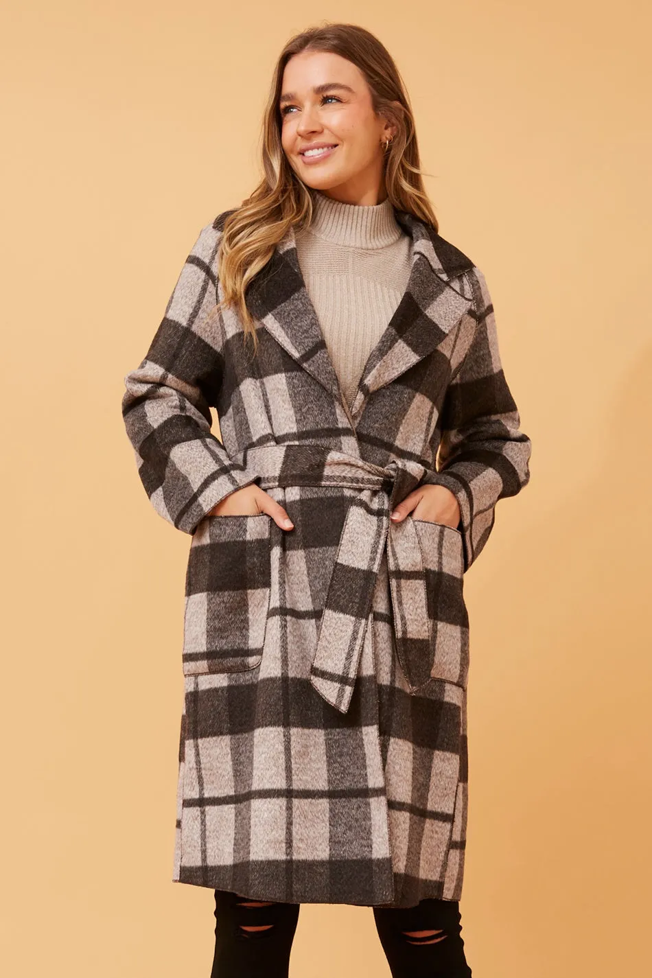 HOGAN CHECK COAT