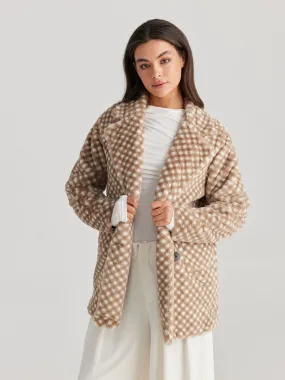 Joey Jacket | Taupe Check