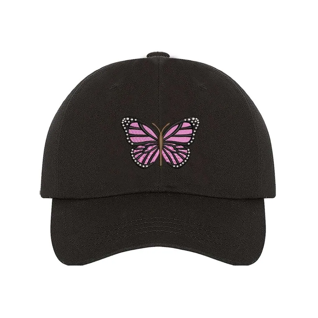 Light Pink Butterfly Baseball Hat - Spring Baseball Cap