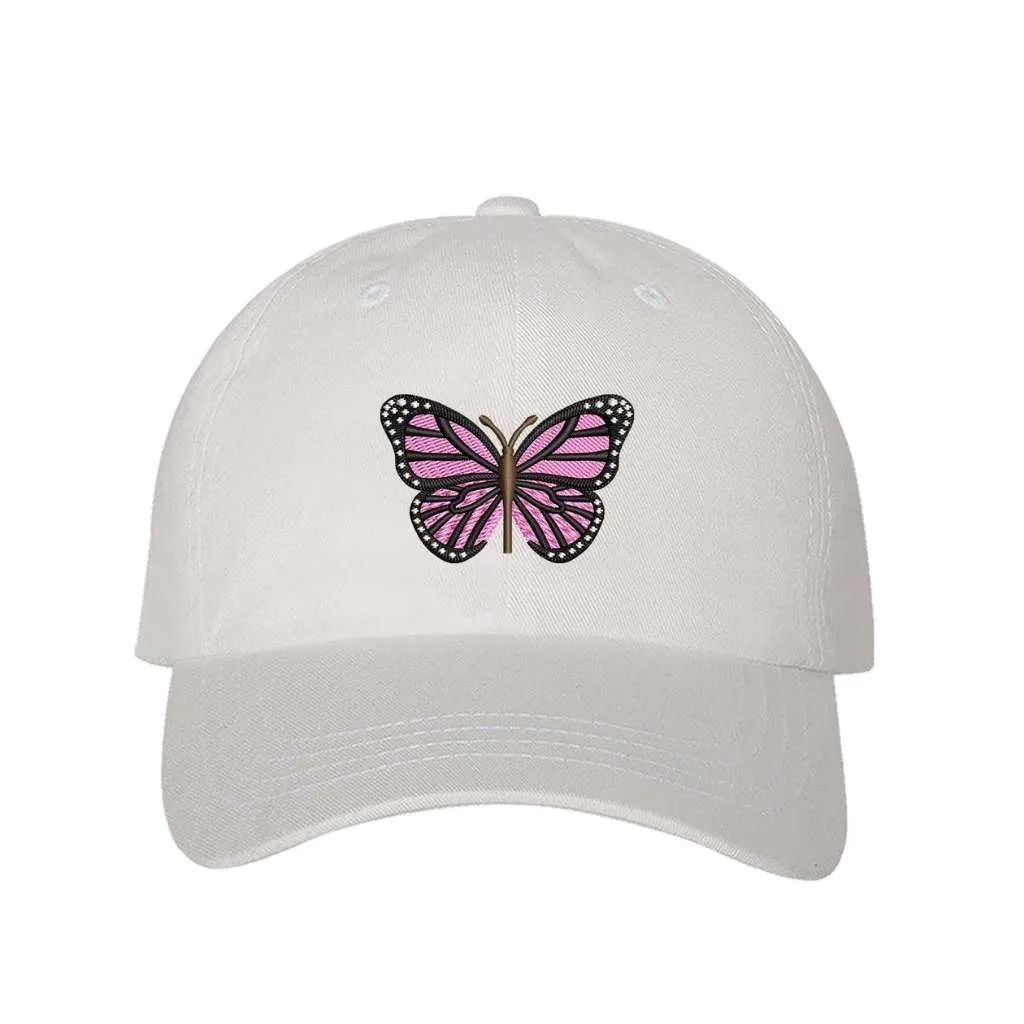 Light Pink Butterfly Baseball Hat - Spring Baseball Cap