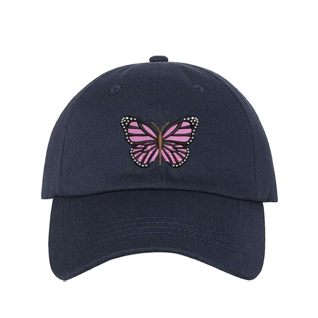 Light Pink Butterfly Baseball Hat - Spring Baseball Cap