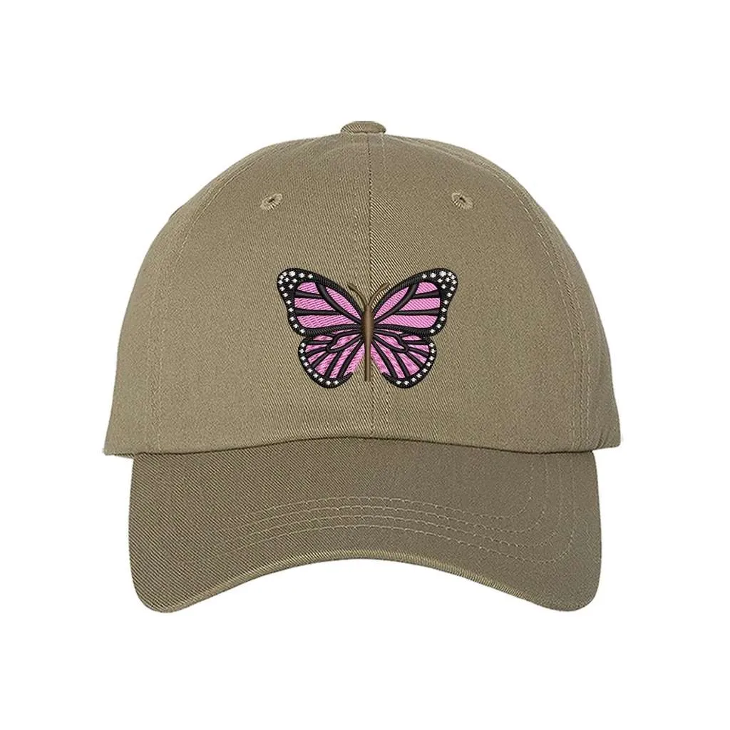 Light Pink Butterfly Baseball Hat - Spring Baseball Cap