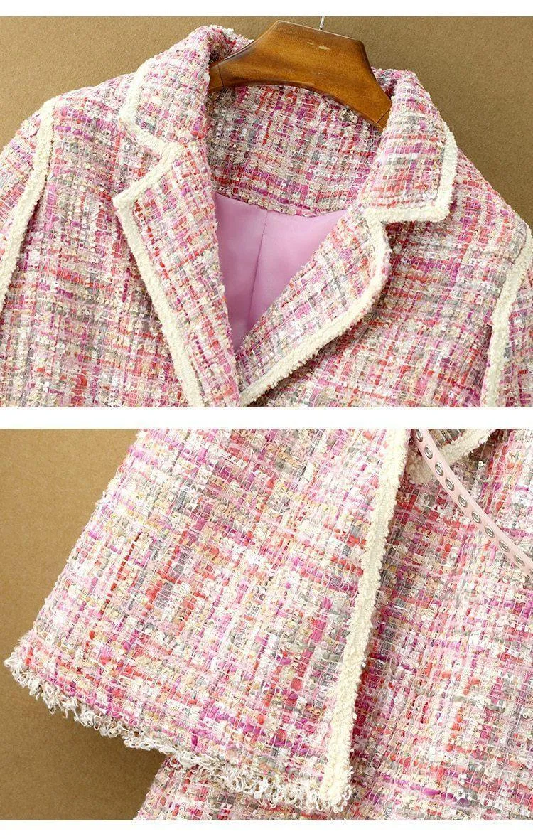 Luxury Pink Coat For Women