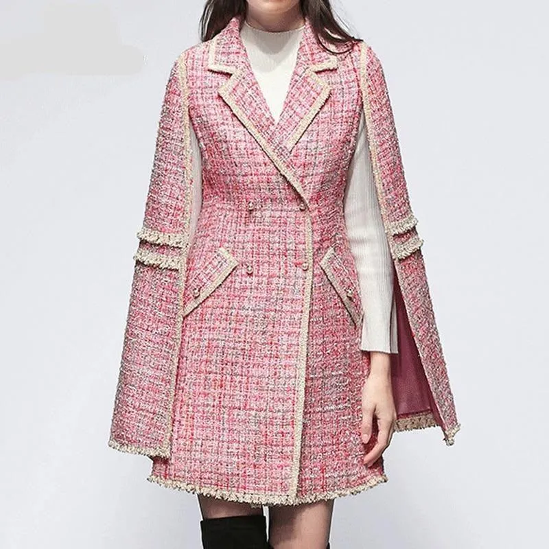 Luxury Pink Coat For Women